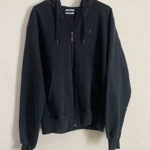 Black Authentic Champion Zip Up Size M